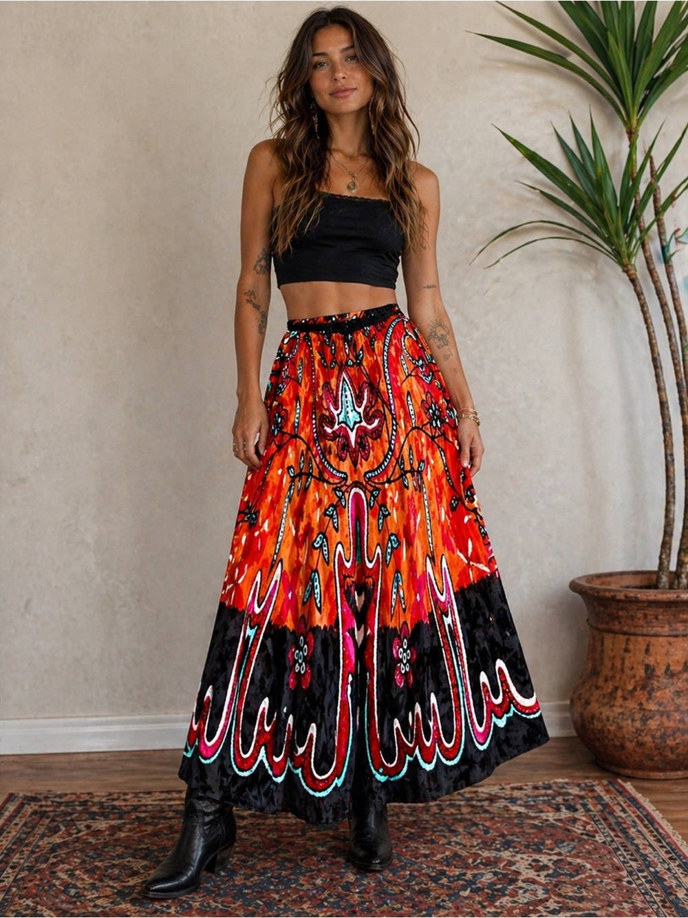 NOLITA maxi BOHO skirt
